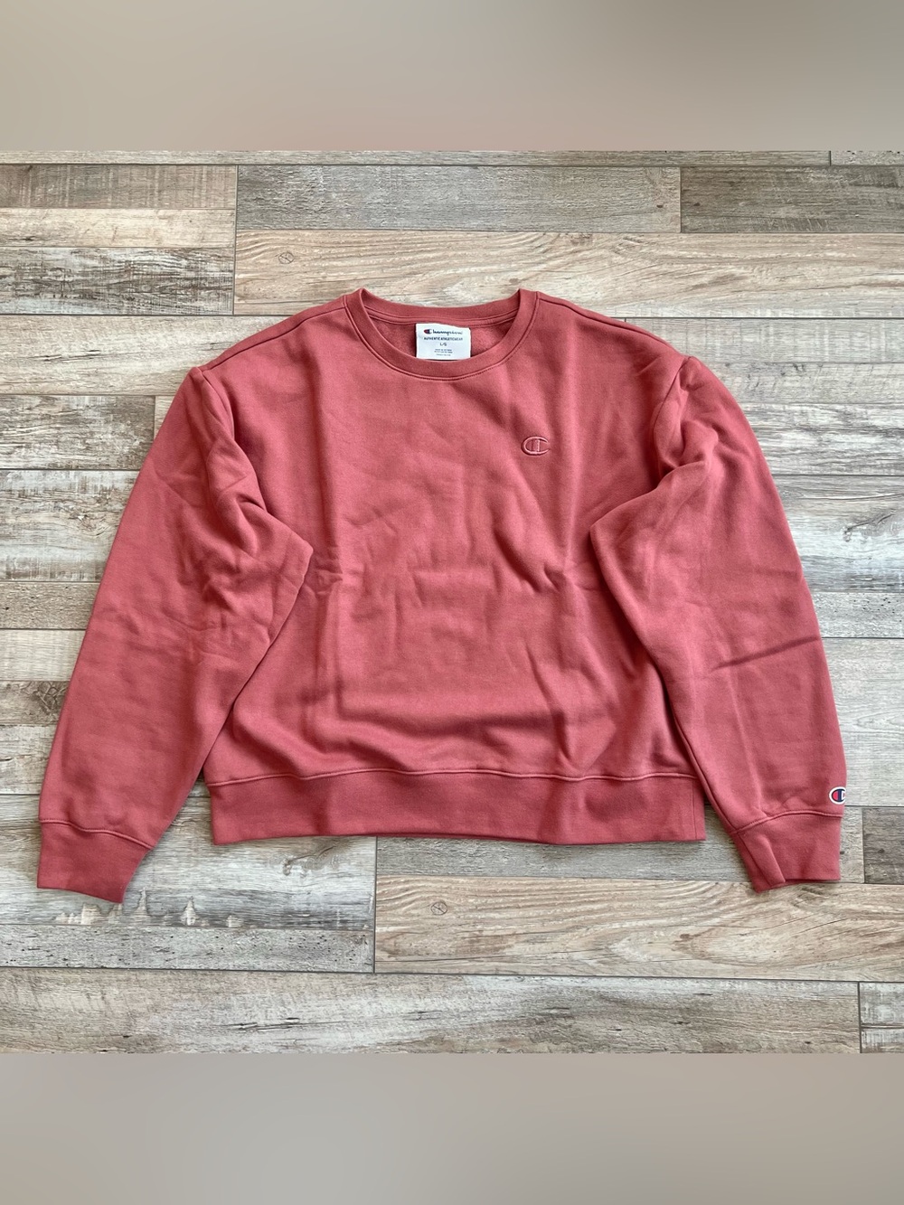 Champion Women's Long Sleeve Fleece Lined Pullover Sweatshirt Size Large